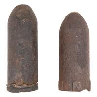 Two Excavated Civil War Artillery Shells: Delafield and
