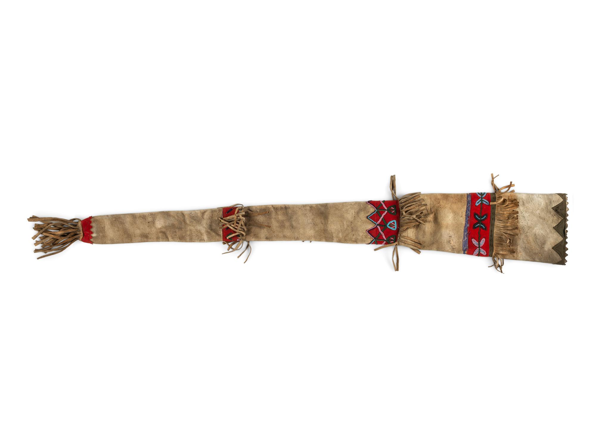Cree Beaded Hide Scabbard