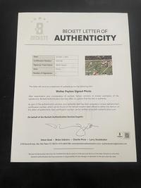 A Walter Payton Signed Autograph Original Unpublished Super Bowl XX Photograph (Beckett Authentication Services Letter)