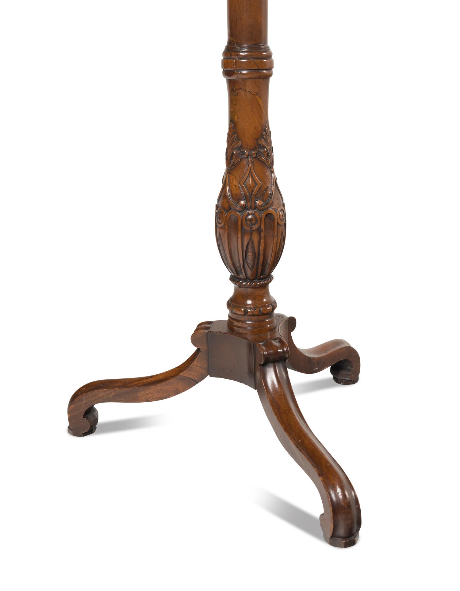 A George III Mahogany Candle Stand