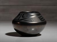 Pottery Jar with High Gunmetal Finish June 1969