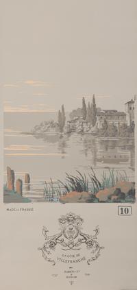 A Complete Set of Fourteen Zuber et Cie. La Cote de Villefranche Wallpaper Panels