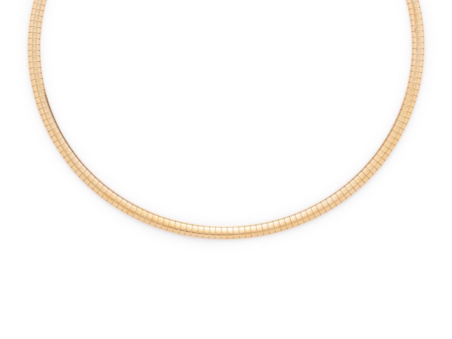 YELLOW GOLD COLLAR NECKLACE