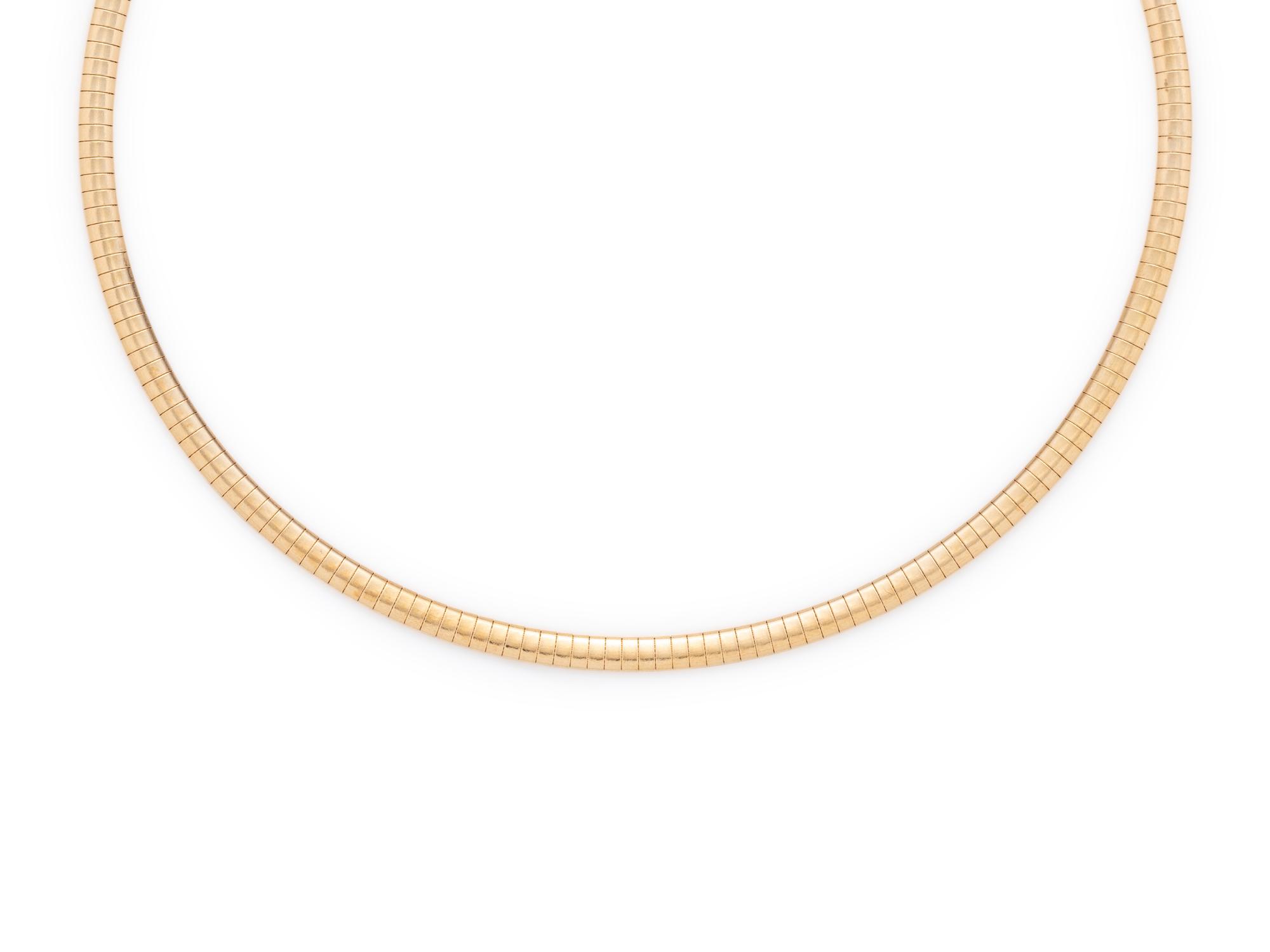 YELLOW GOLD COLLAR NECKLACE