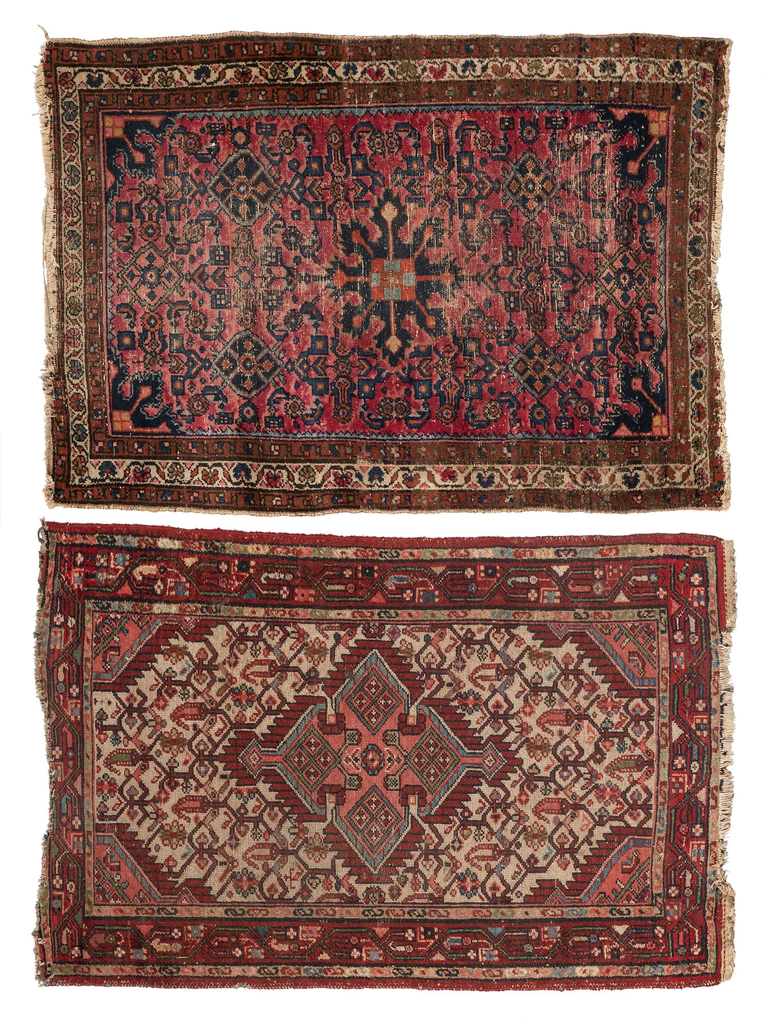 Two Persian Wool Mats