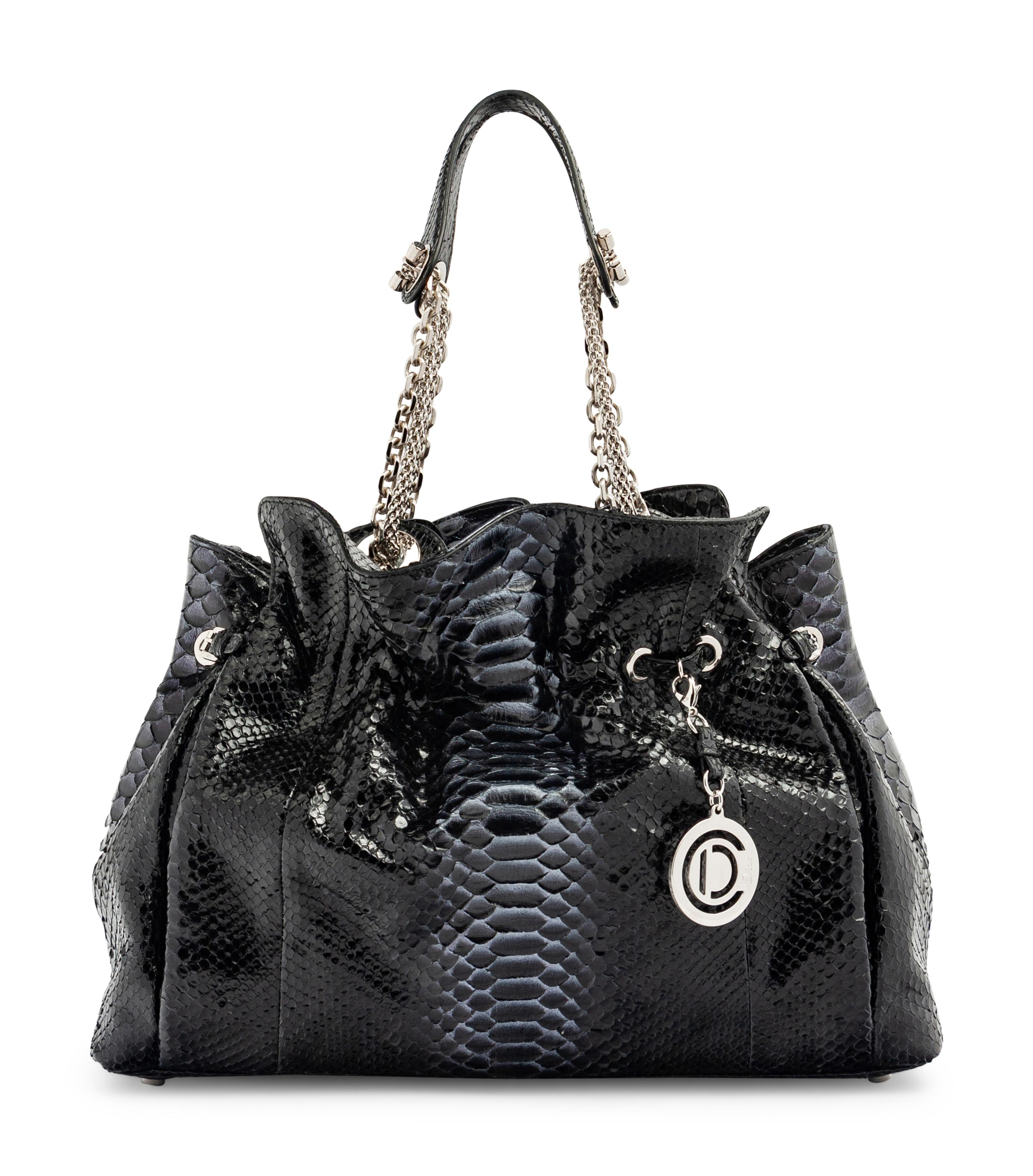 Christian Dior Black Python Le Trente Bag, 2010