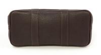 An Hermès Brown Canvas Sac Petite Ceinture PM, 12" x 9.5" x 5"; Handle drop: 4".