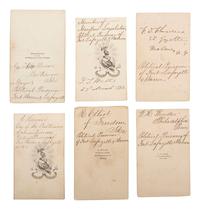 [CIVIL WAR]. A group of 6 CDVs of identified statesmen who served as political prisoners at Forts Lafayette and Warren during the war.