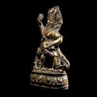 A Tibetan Copper Alloy Figure of Vajrapani, 16th/17th Century 十六/十七世紀 西藏銅金剛手菩薩