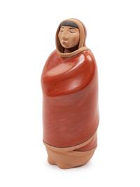 Redware Figure of a Woman