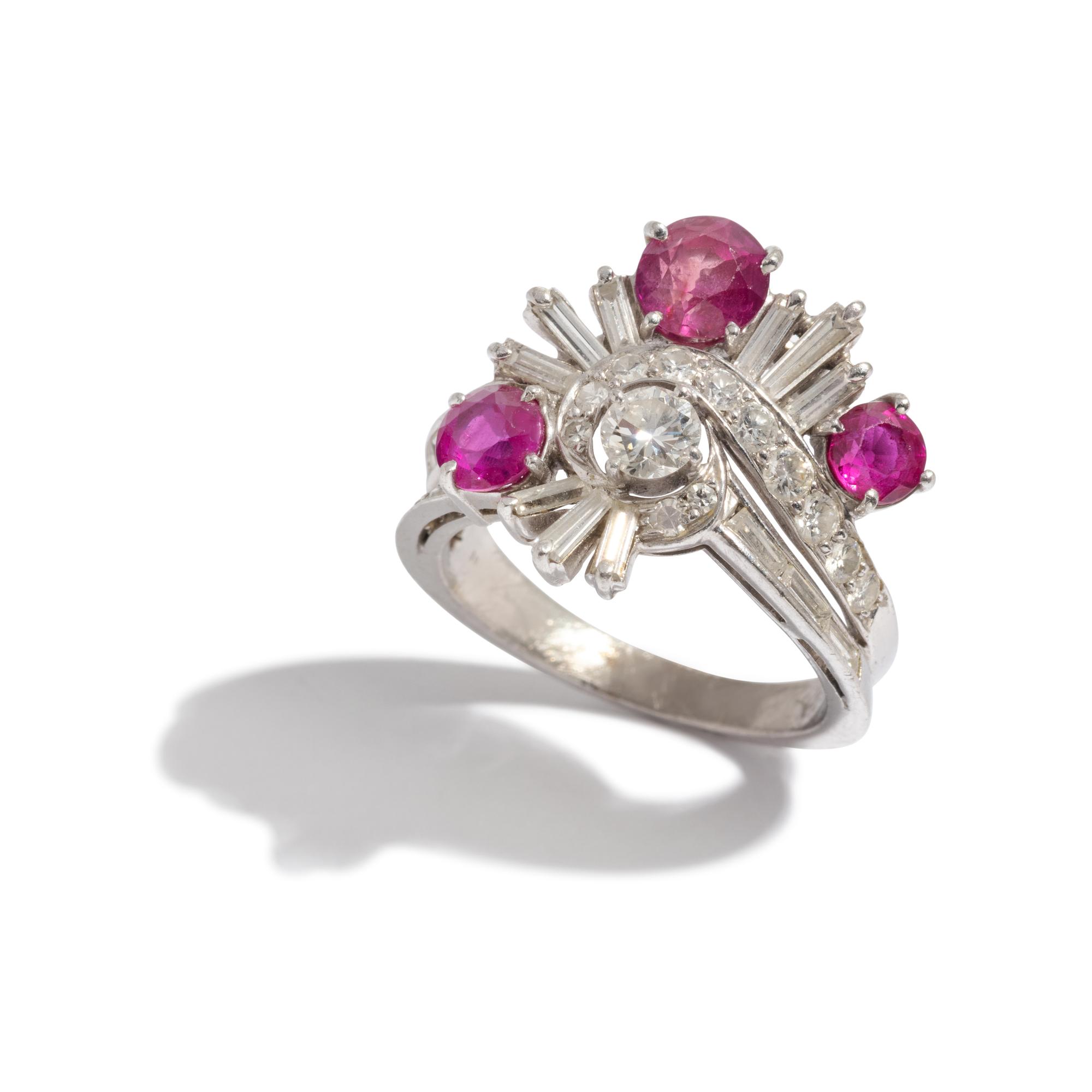 DIAMOND AND RUBY RING