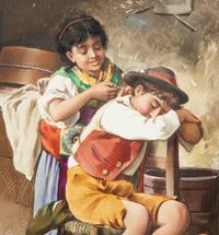 A Pair of Italian Porcelain Plaques