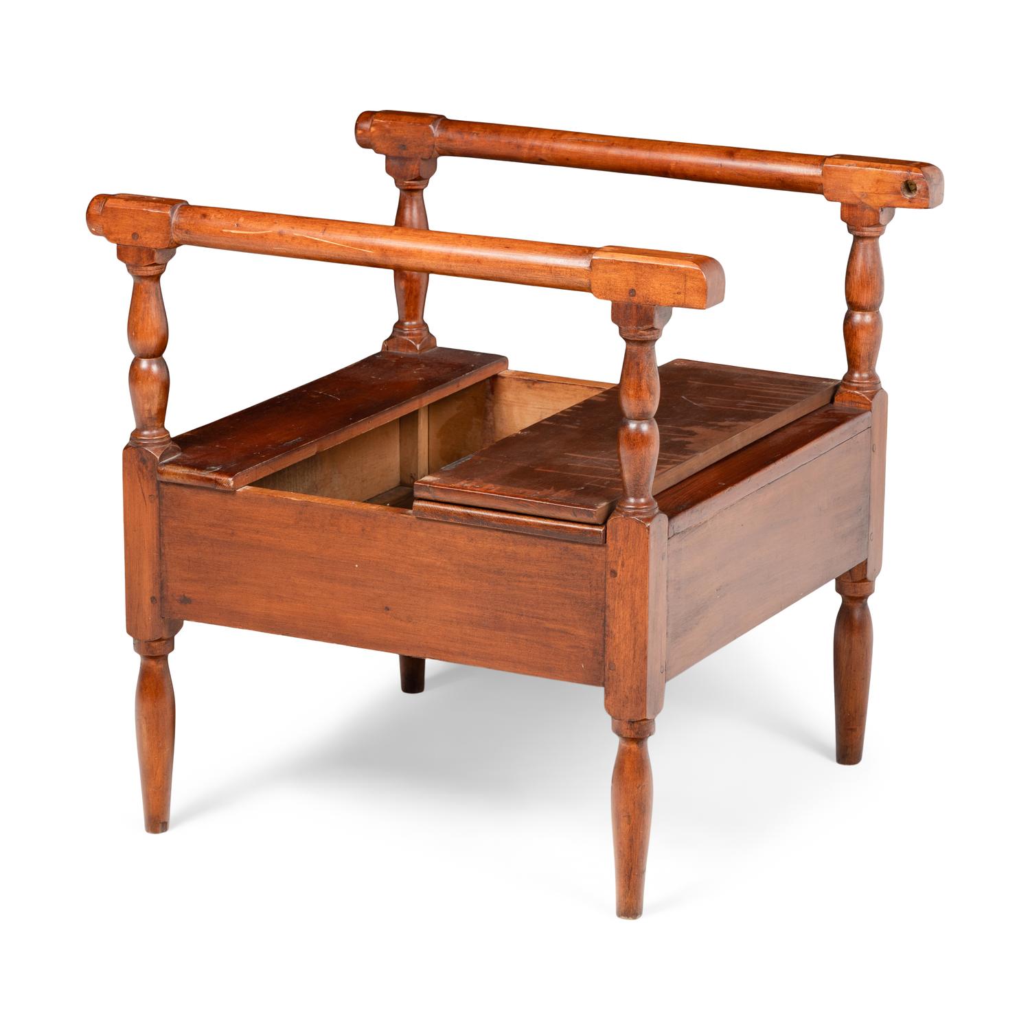 A Federal Cherrywood Hutch Table