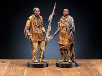 European Upper Missouri Wax Figures, Modeled After Karl Bodmer's Mandan