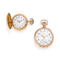 COLLECTION OF 14K YELLOW GOLD POCKET WATCHES