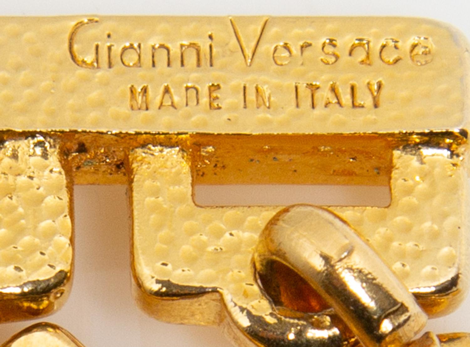 A Gianni Versace Four Strand Greco Link Choker, 13.5"- 17".