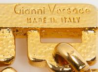 A Gianni Versace Four Strand Greco Link Choker, 13.5"- 17".