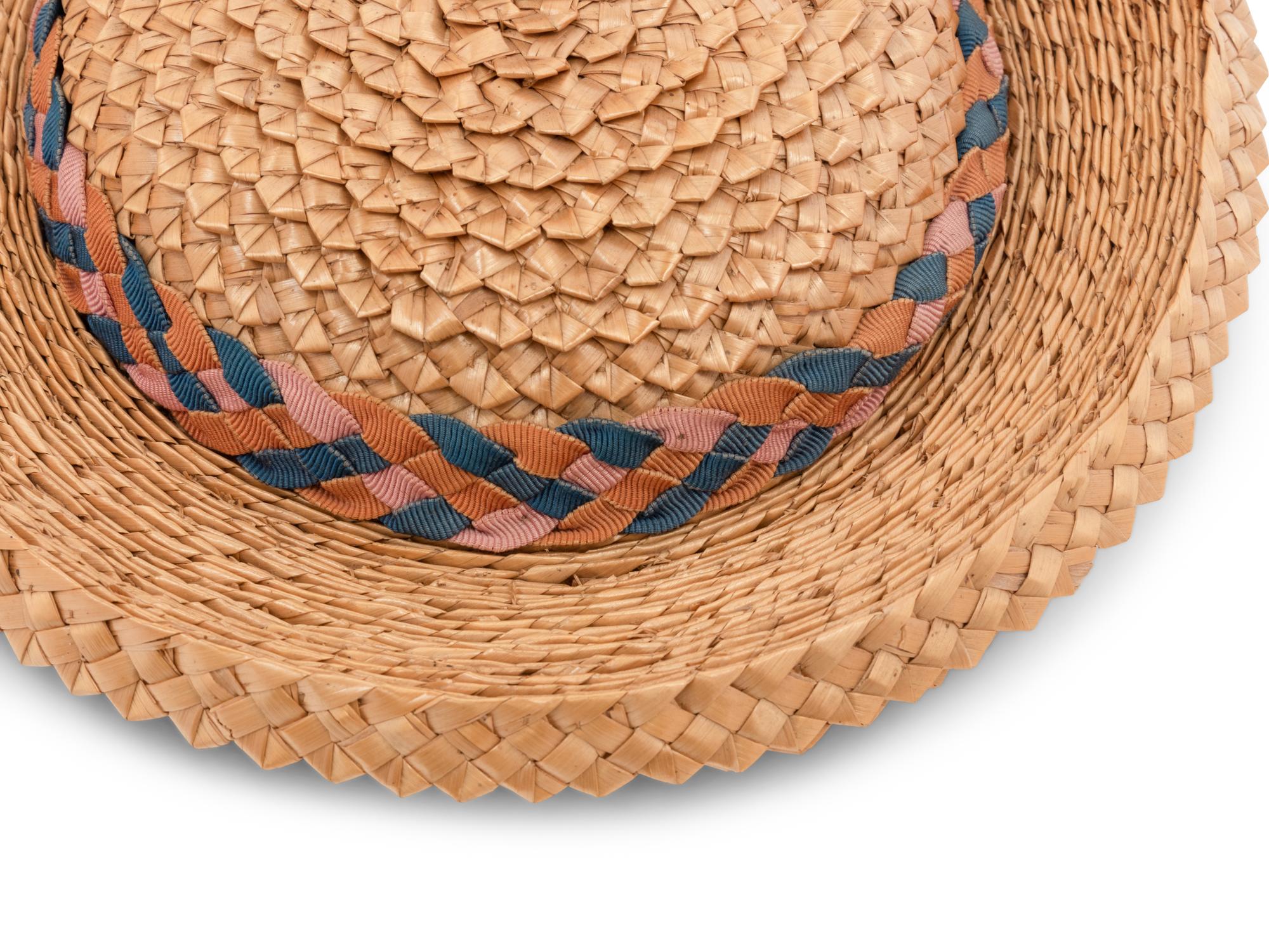 Collection of Six Shirtwaists and One Straw Hat, 1890-1920