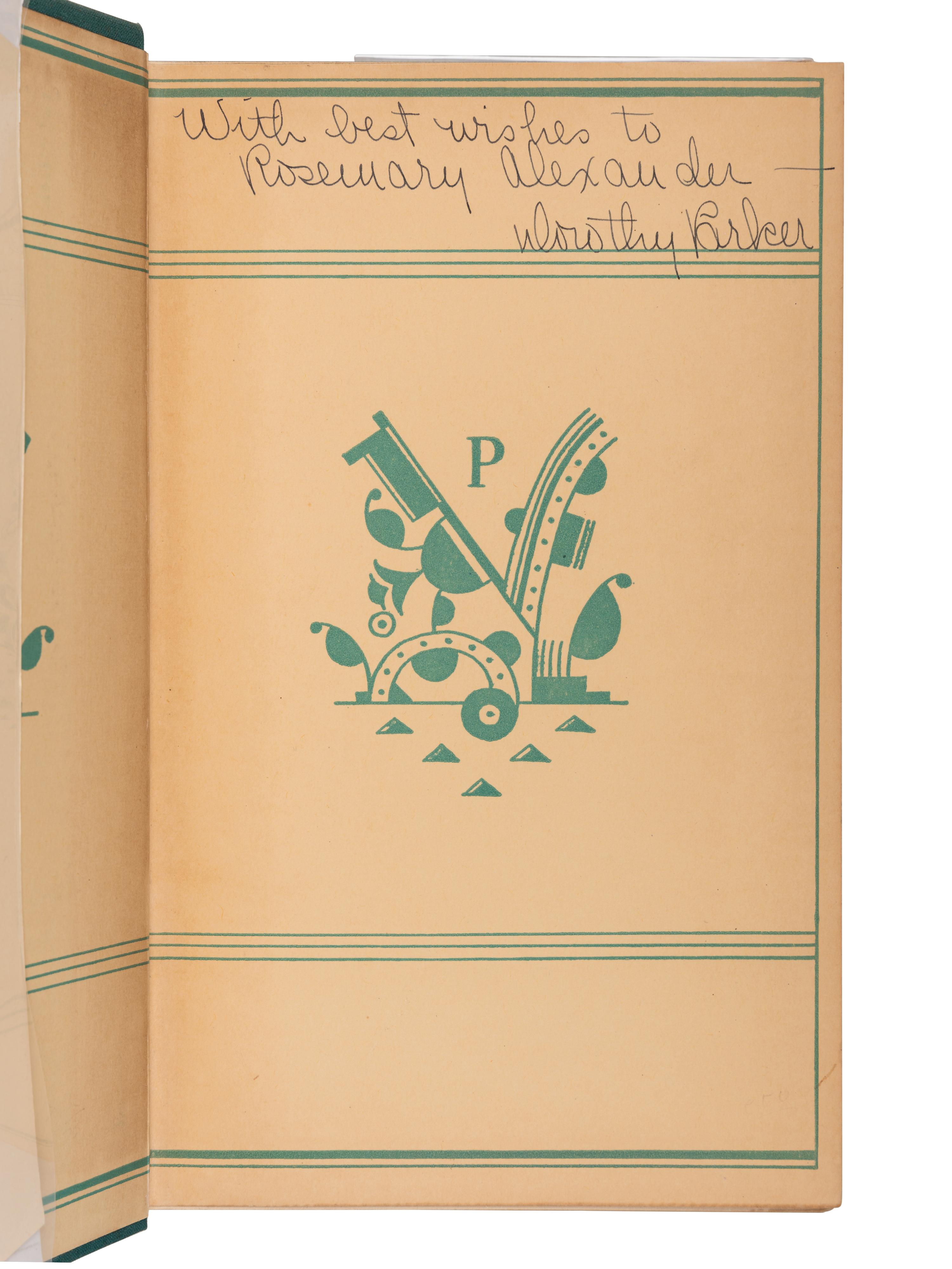 PARKER, Dorothy (1893-1967). Here Lies: The Collected Stories of Dorothy Parker . New York: The Literary Guild of America, 1939.