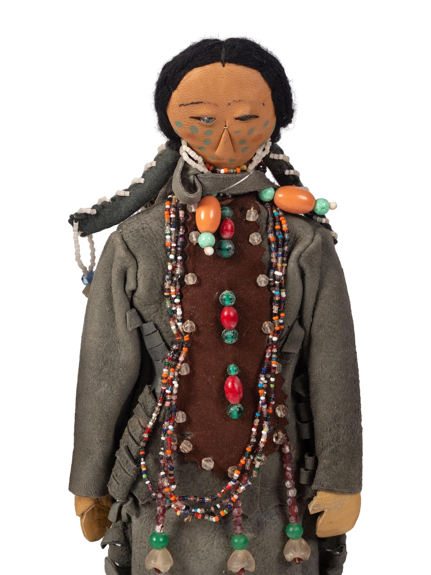 Beaded Hide Dolls