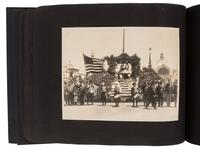Americana Album containing approx. 350 photographs documenting the journey of the Liberty Bell from Philadelphia to San Francisco for the Panama-Pacific Exposition. 1915.