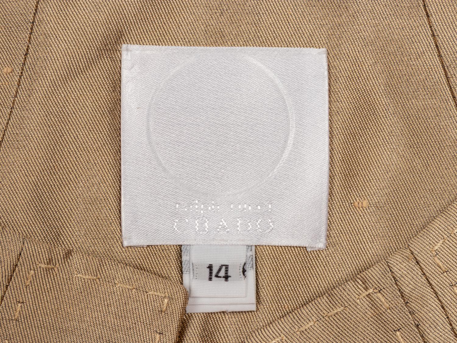 Ralph Rucci, Gold Silk Shantung Jacket