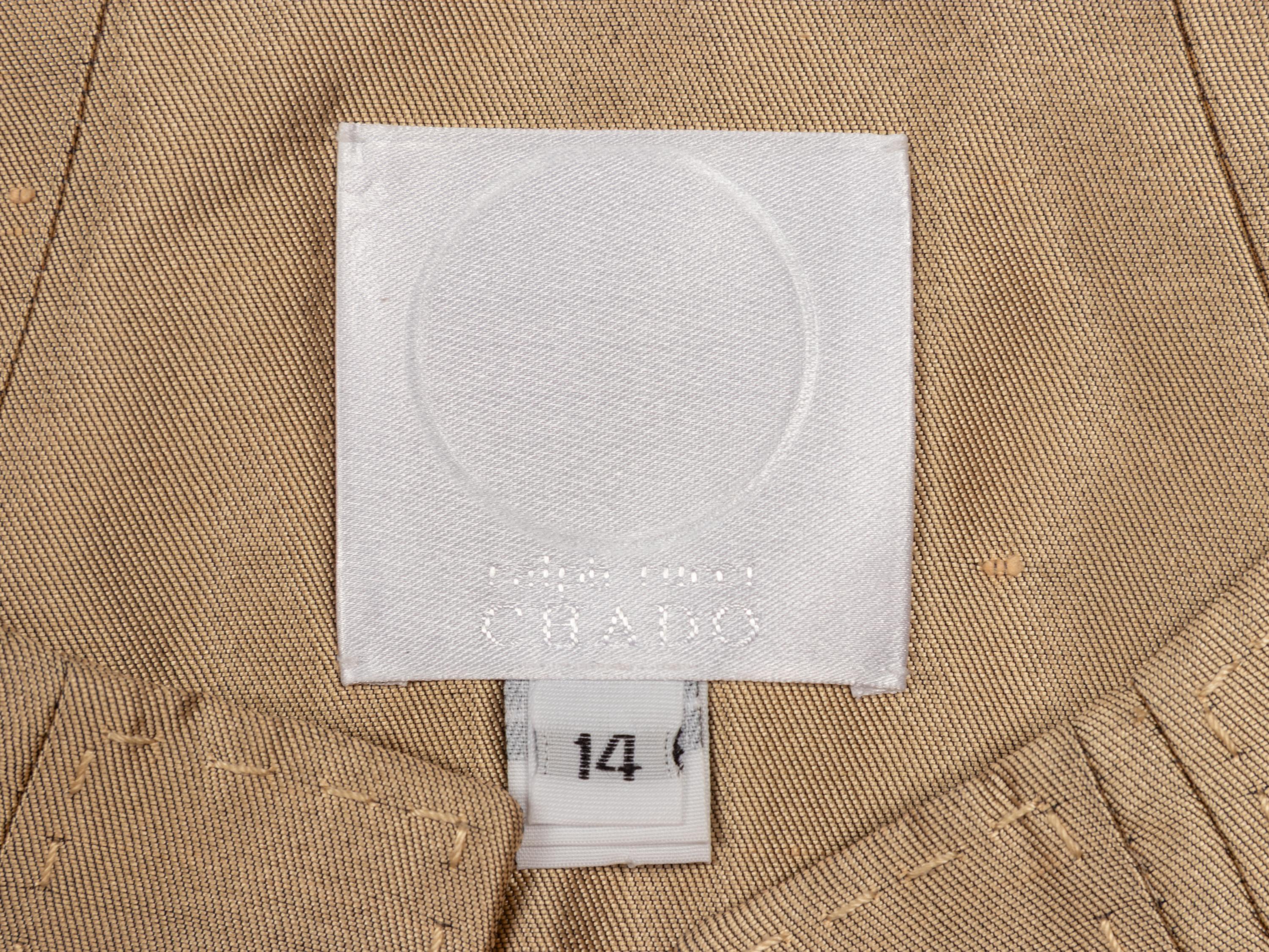 Ralph Rucci, Gold Silk Shantung Jacket