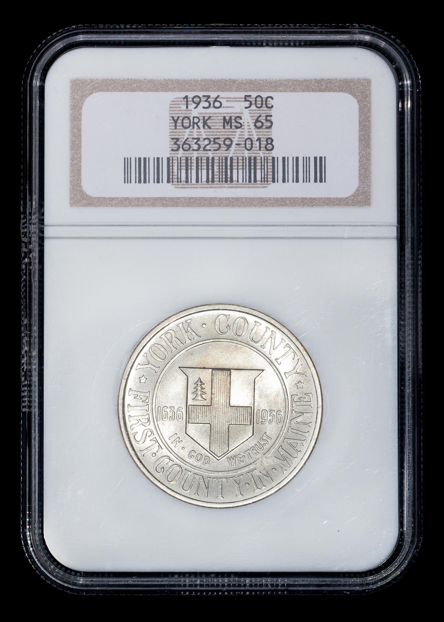A United States 1936 York County Commemorative 50c Coin