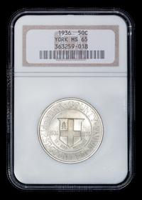 A United States 1936 York County Commemorative 50c Coin