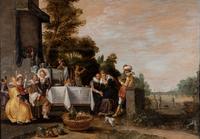 A Merry Company in a Garden