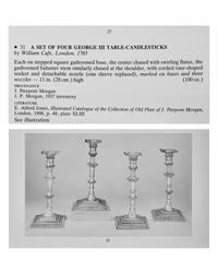 A Pair of George III Sterling Silver Candlesticks Bearing an Armorial Crest for the Morgan Family
