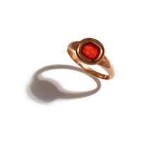 A Neoclassical Gold and Carnelian Finger Ring with a Sacrificial Scene