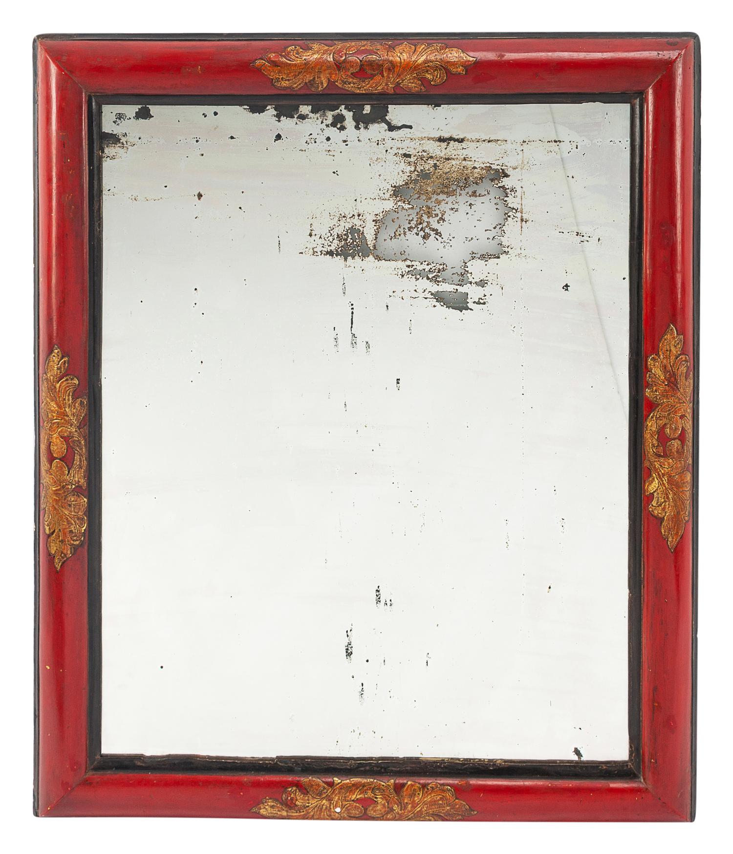 An Italian Parcel Gilt Mirror
