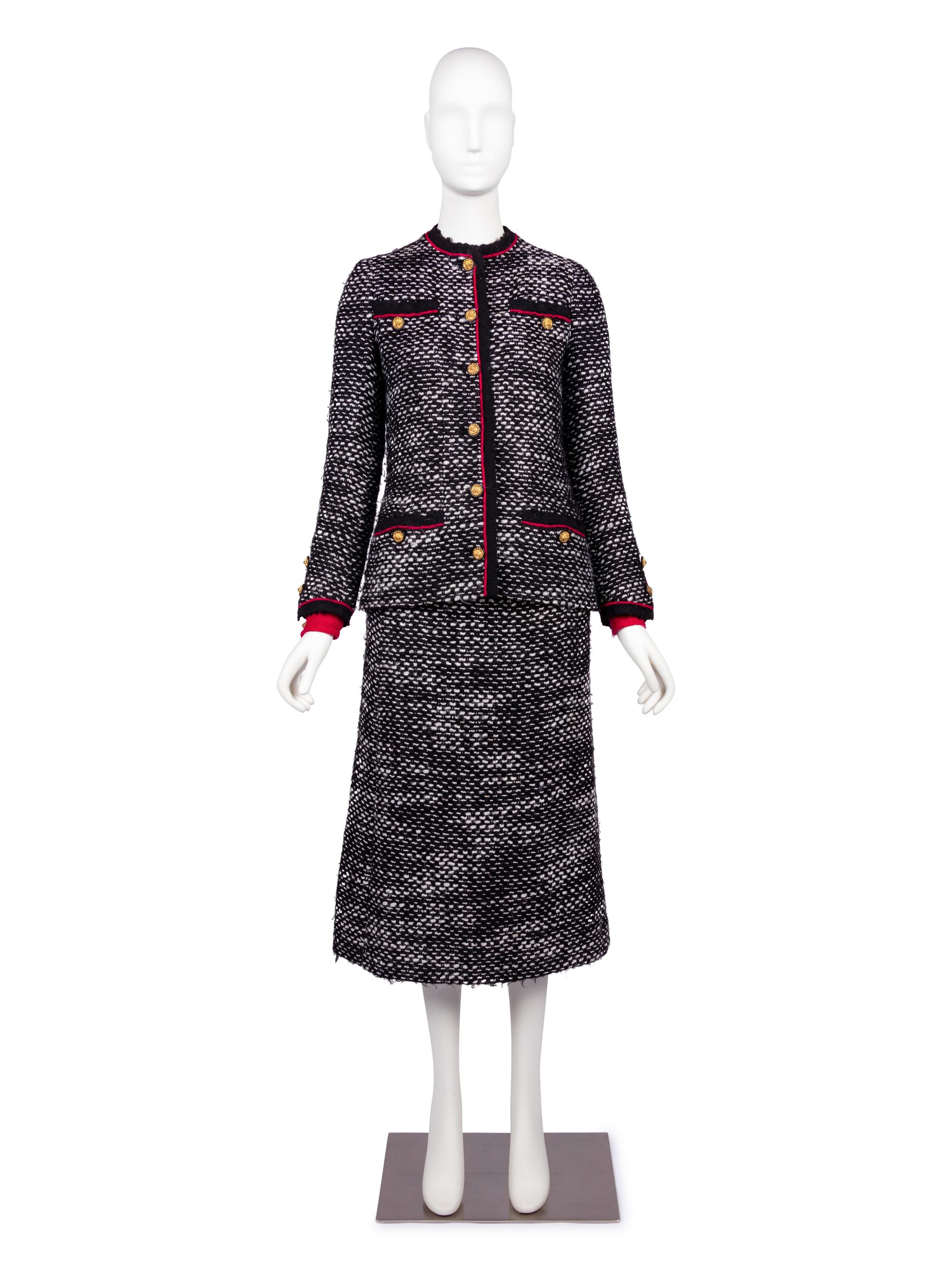 Chanel Haute Couture Suit, Four Pieces, 1970-80s