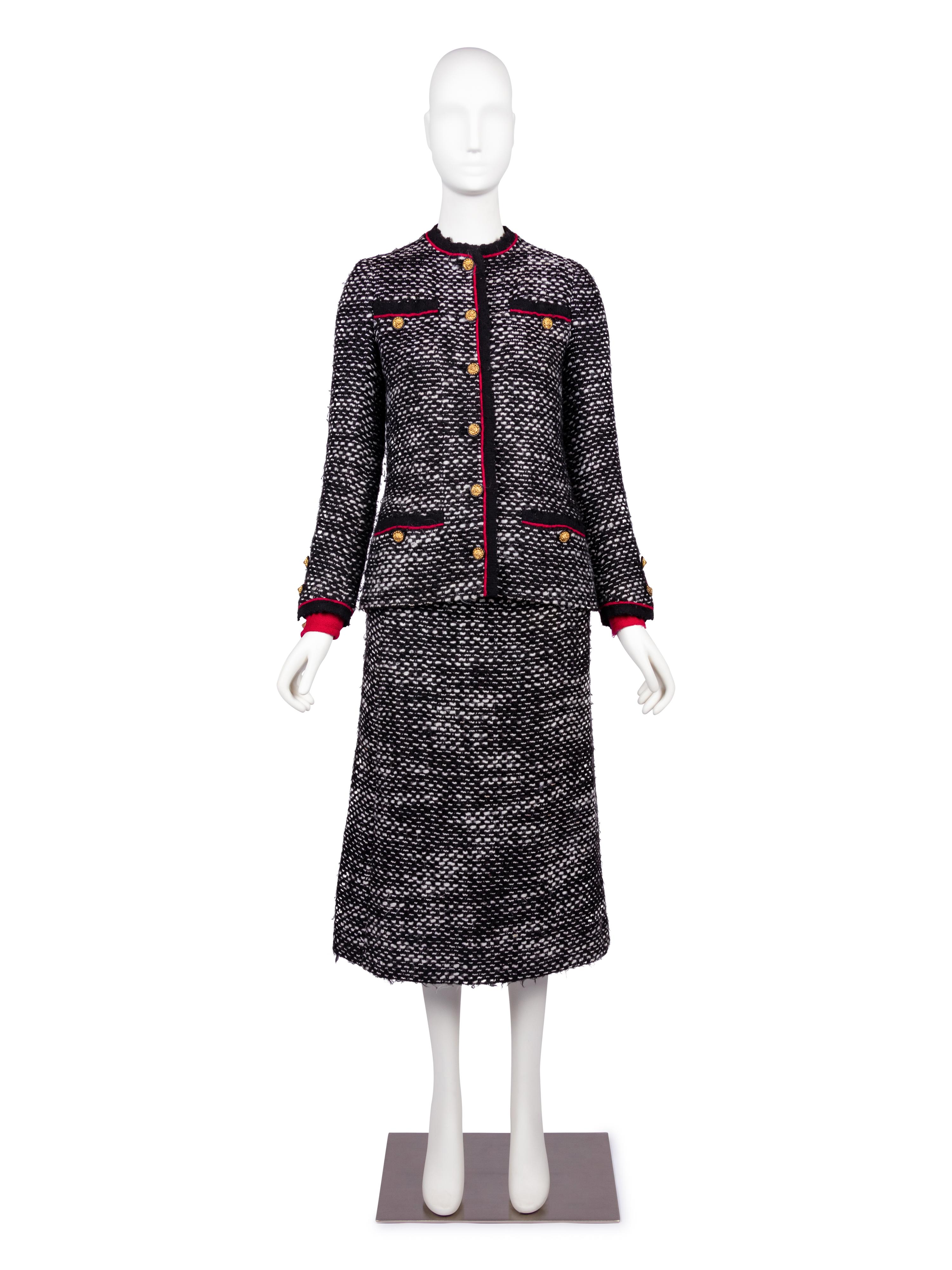 Chanel Haute Couture Suit, Four Pieces, 1970-80s