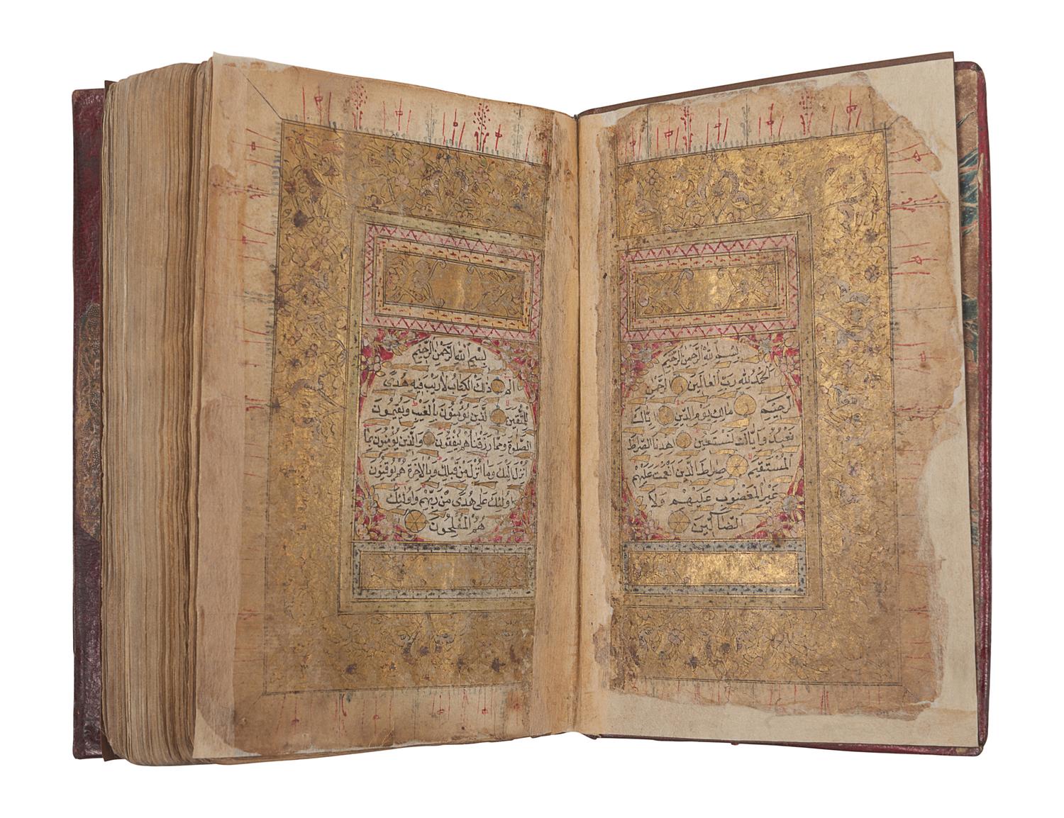QUR’AN, Illuminated Arabic manuscript on paper. [Copied in Mosul, ca A.H.1120 / ca 1708].