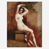 William Etty (British, 1787–1849) Seated Academic Nude