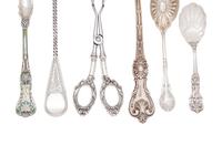 Six American Silver Flatware Serving Articles