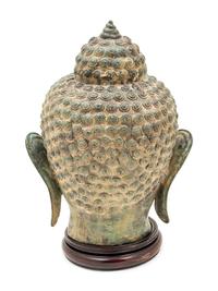 A Pair of Southeast Asian Deity Heads