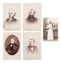 [EARLY PHOTOGRAPHY]. Large selection of 19th-early 20th century photographs and cases.