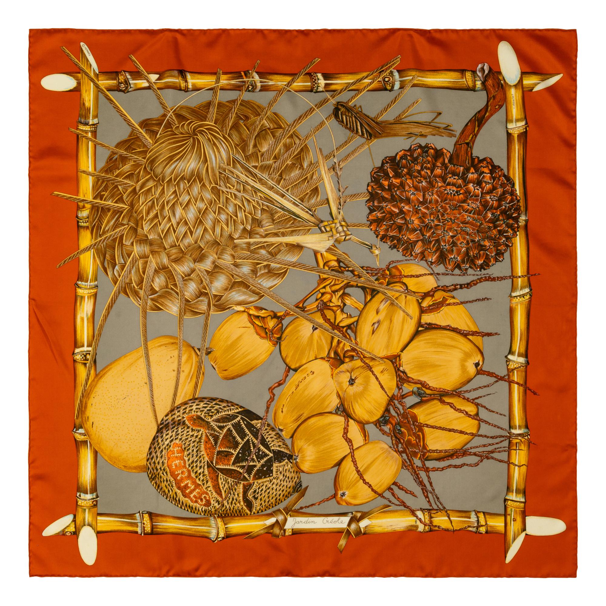Three Hermès Scarves and One Cartier Scarf