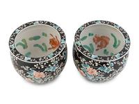 A Pair of Chinese Famille Rose Porcelain Fish Bowls