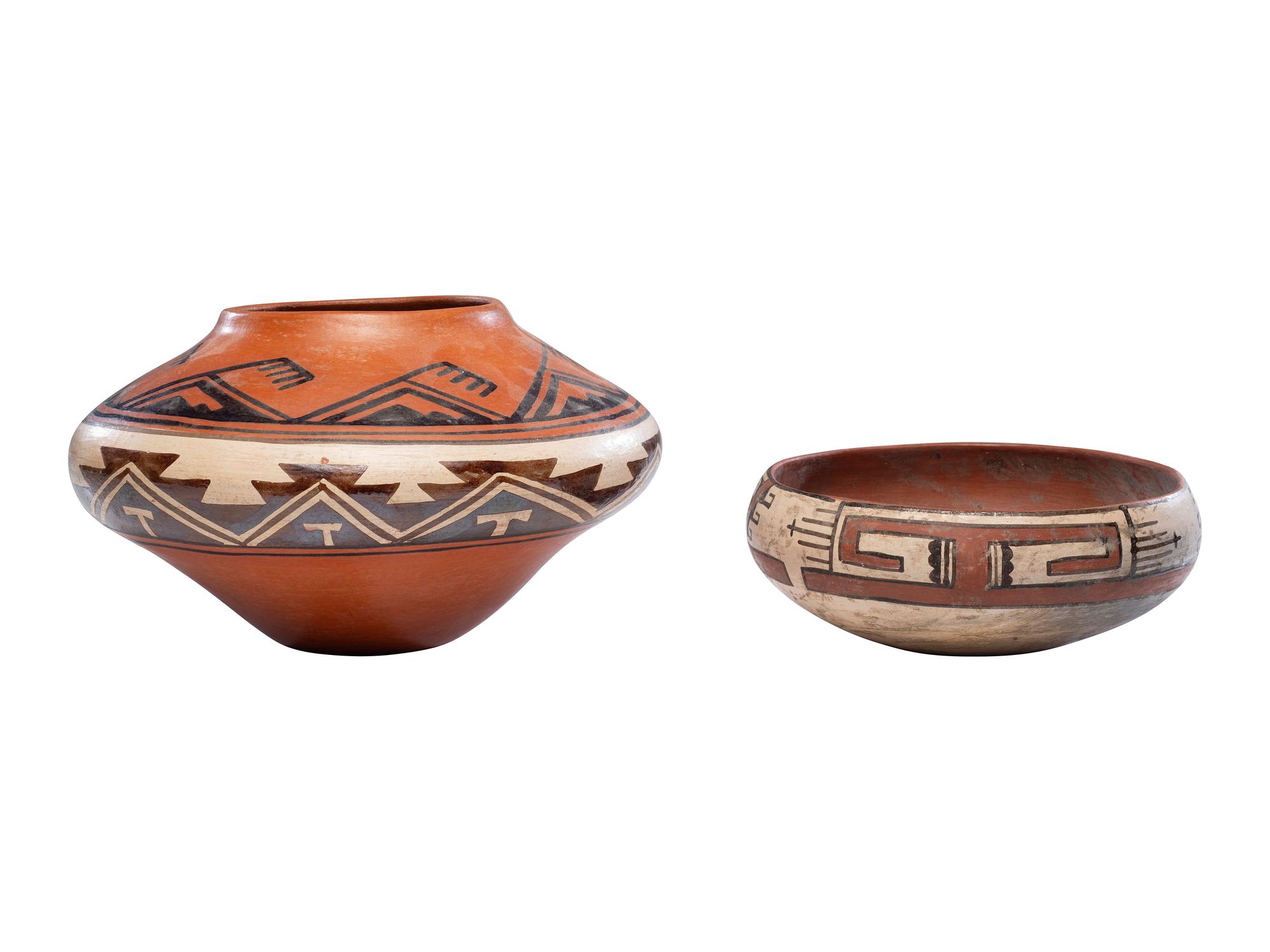Historic Zuni Pottery Bowl, PLUS