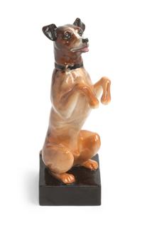 A Royal Doulton Porcelain Dog Height 8 1/2 inches.