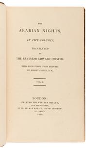 BURTON, Richard Francis, Sir (1821-1890), translator. A group of 5 works of Arabian Nights or The Book of the Thousand Nights and a Night , comprising: