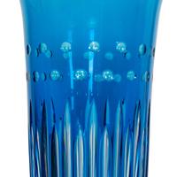 A Saint-Louis Nepal Cut-to-Clear Glass Vase