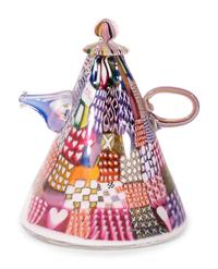 Crazy Quilt Teapot, 1980