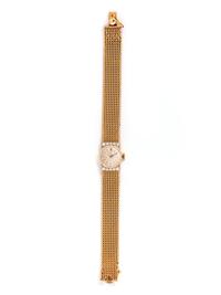 GIRARD-PERREGAUX, YELLOW GOLD AND DIAMOND WRISTWATCH