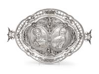 A Continental Silver Centerpiece Basket