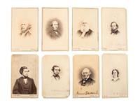 [ABOLITIONISTS] -- [EDUCATION]. CDV album containing portraits of Oberlin College instructors and administrators, from Oberlin College, Ohio.